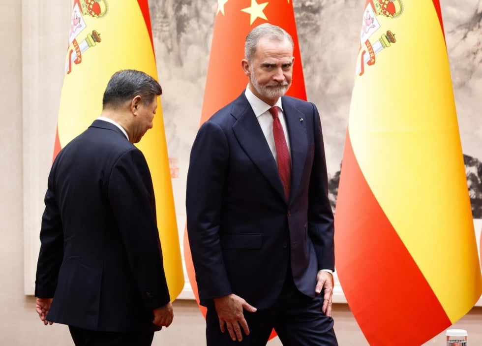 Xi Jinping recibe al Rey Felipe VI en el Gran Palacio del Pueblo