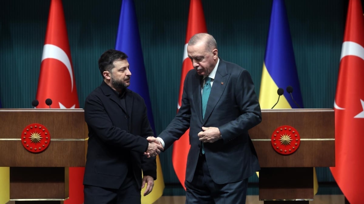 Zelenski (i) y Erdogan en Estambul