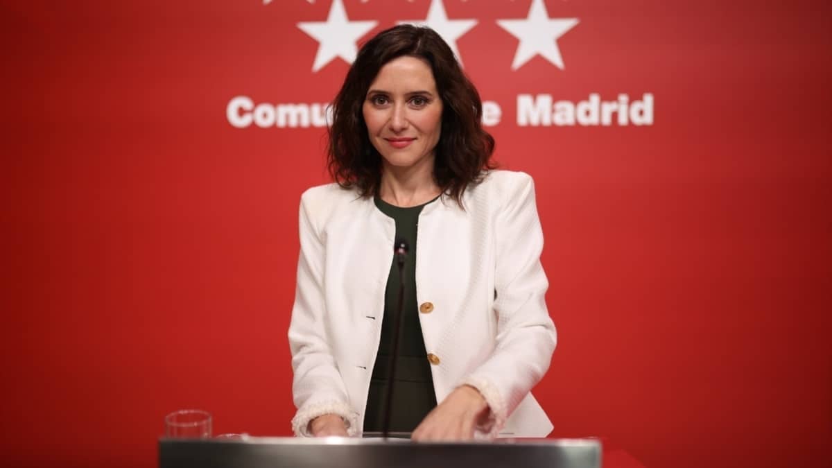 La presidenta de la Comunidad de Madrid, Isabel Díaz Ayuso, este miércoles.