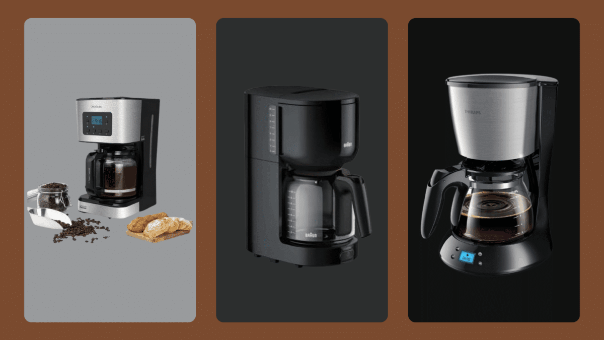 Las 7 mejores cafeteras de goteo calidad-precio en 2025 | Comparativa