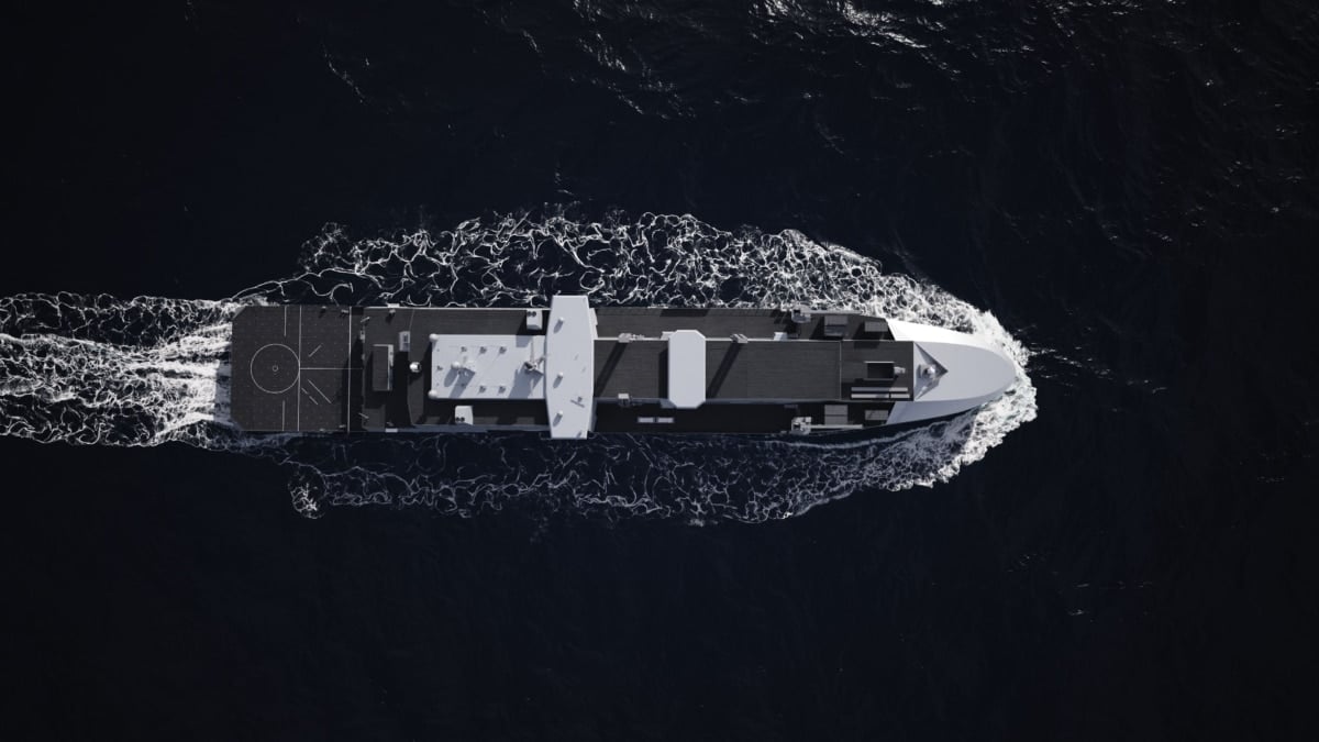 Proyección de uno de los buques del del programa británico Fleet Solid Support (FSS)