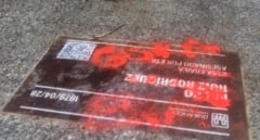 Vandalizan con pintadas de 'Gora ETA' tres placas en recuerdo a víctimas de la banda terrorista en Durango