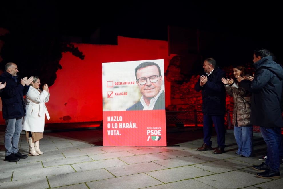 Cartel del PSOE para las elecciones de Extremadura