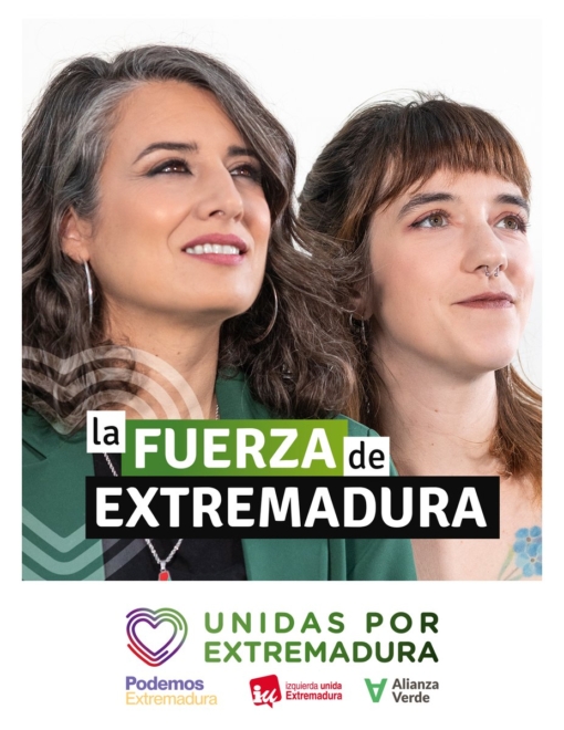 Este es el cartel de Unidas por Extremadura