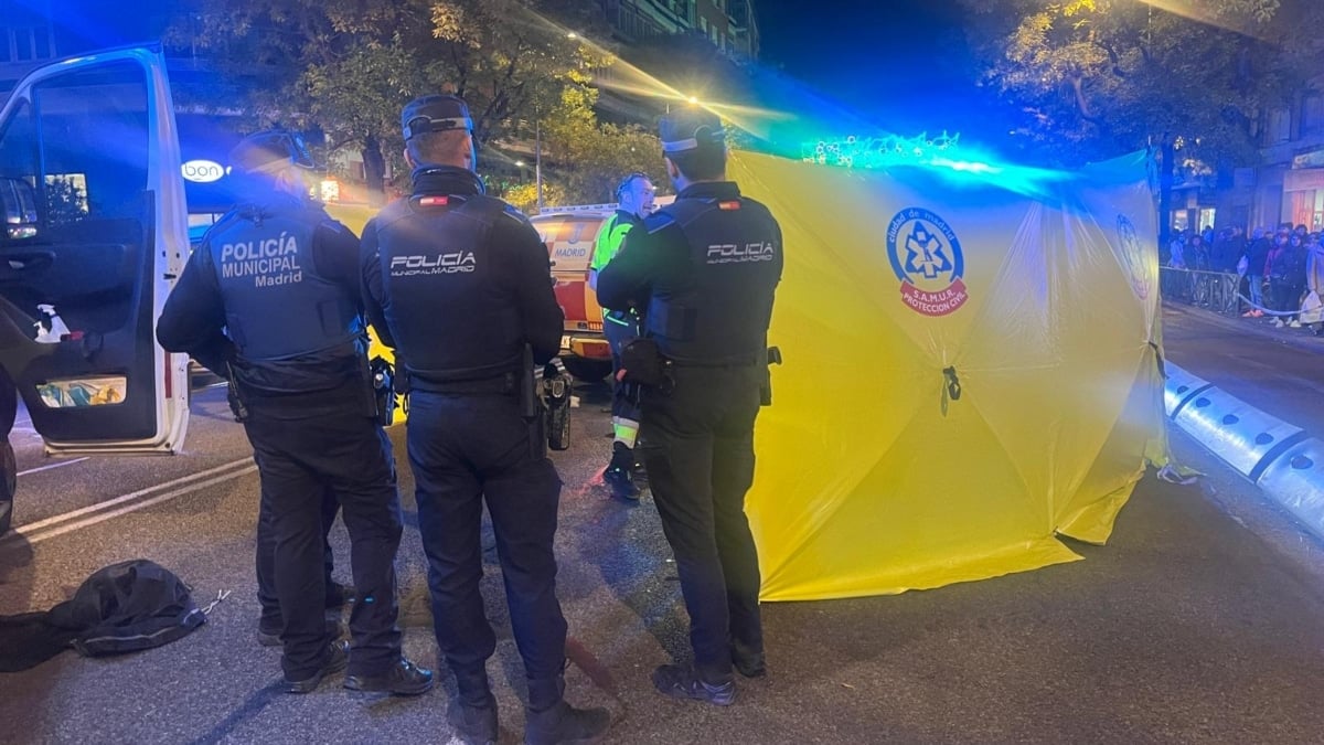 Operativo de emergencias en Madrid.