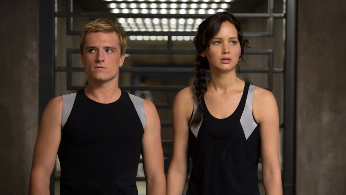 Josh Hutcherson y Jennifer Lawrence en la saga 'Los Juegos del Hambre'