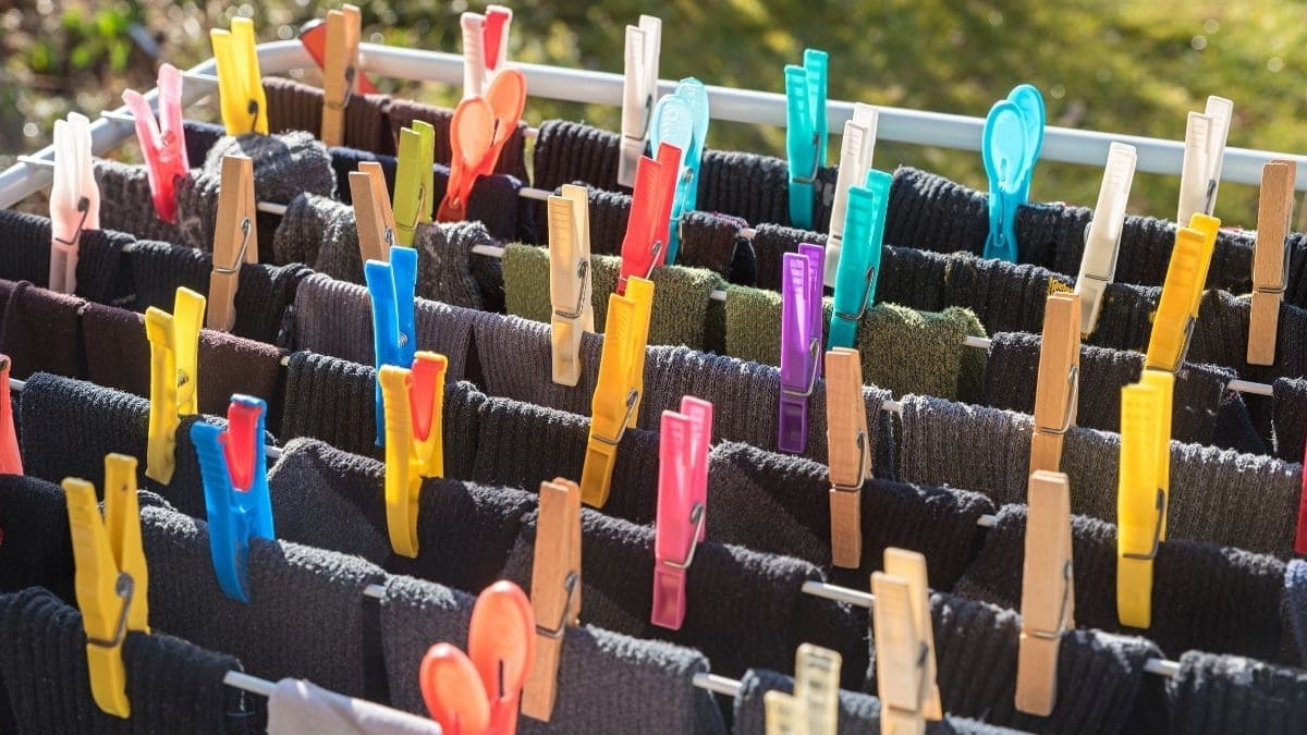 Lavar prenda calcetines