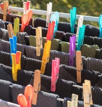 Lavar prenda calcetines