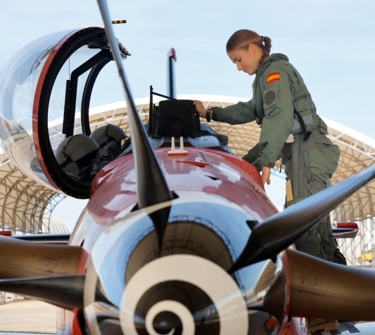 El primer vuelo de la princesa Leonor