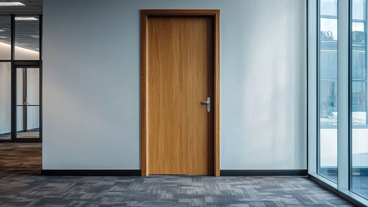 Limpiar puerta madera