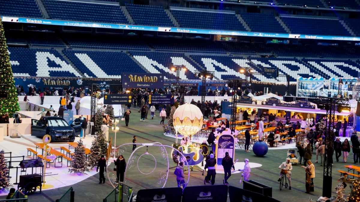La "MAVIDAD" llega al estadio Santiago Bernabéu.