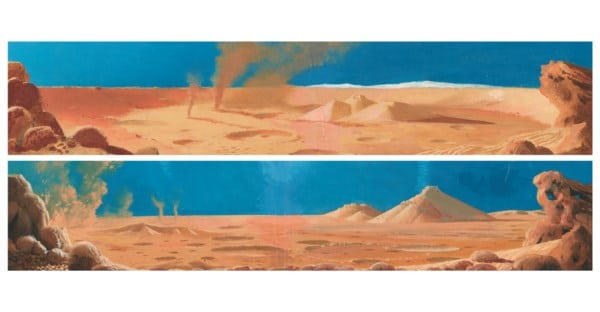 Chesley Bonestell, 'Superficie lunar' (c. 1950)