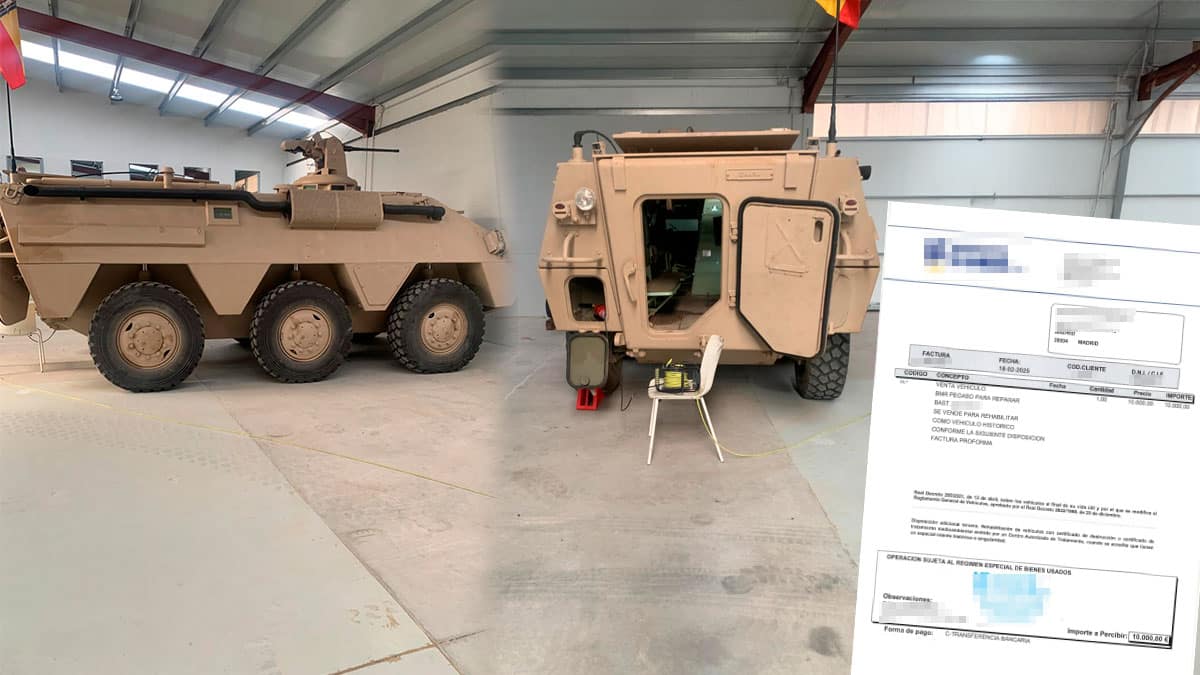 El blindado 'fake' de la operación contra el gigante de los hidrocarburos se compró por 10.000 euros a una chatarrería
