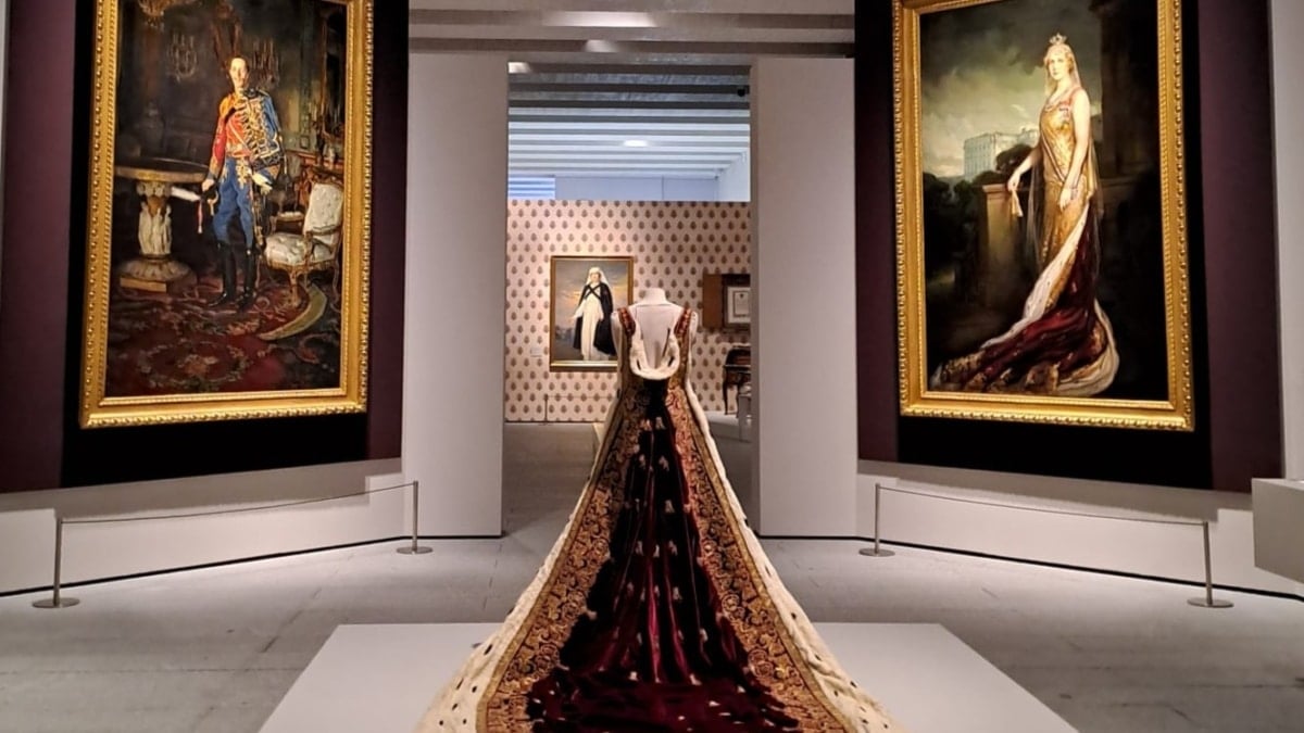 Una de las salas de la exposición dedicada a Victoria Eugenia en la Galería de Colecciones Reales.