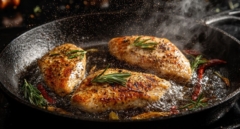 La razón por la debes echar vinagre a la sartén al cocinar pollo