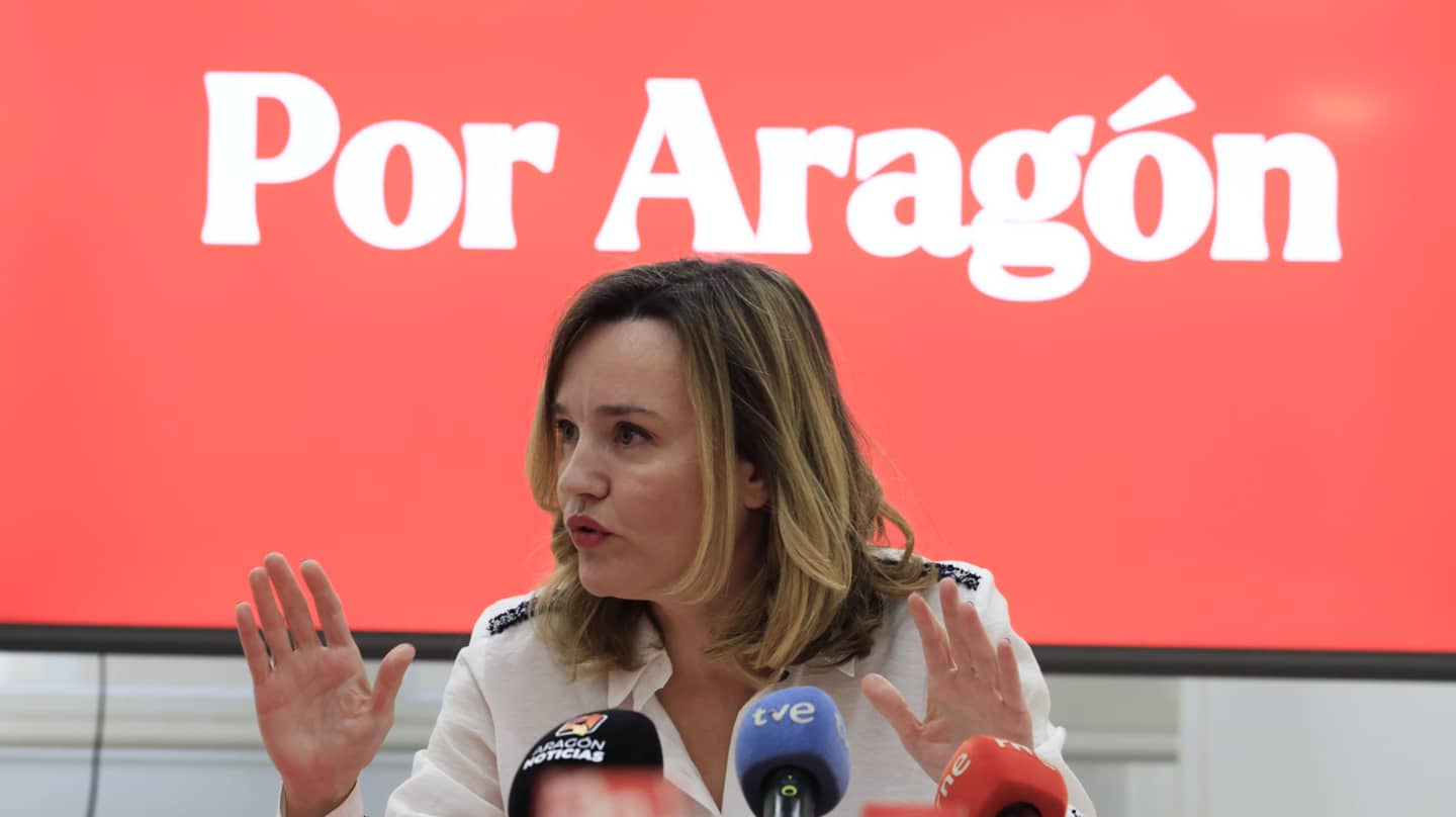 La candidata del PSOE a la presidencia del Gobierno de Aragón, Pilar Alegría