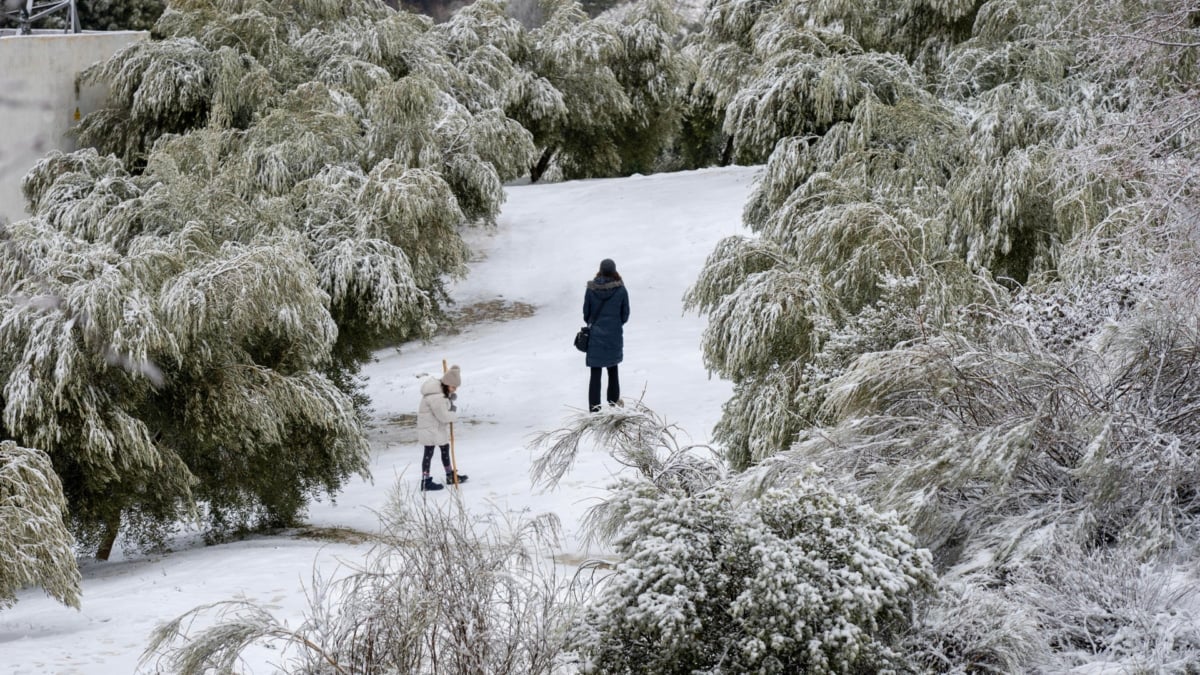 La borrasca Ingrid ha traído precipitaciones en forma de nieve a varios puntos de las sierras de Jaén.