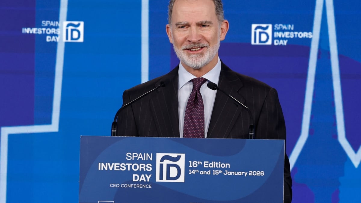 El rey Felipe VI durante la inauguración de la XVI edición del Spain Investors Day.