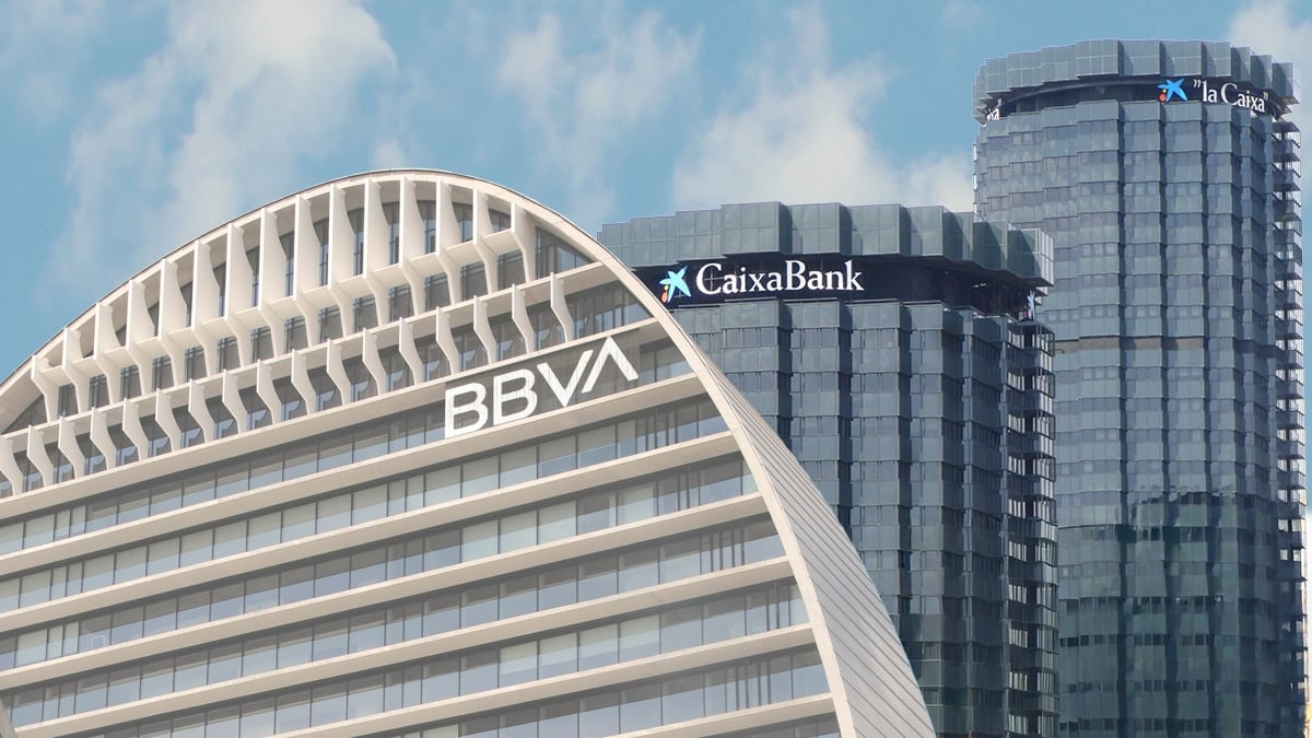 Sede de BBVA y Caixa Bank