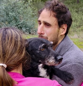 Final feliz para Boro, el perro desaparecido tras el accidente de Adamuz