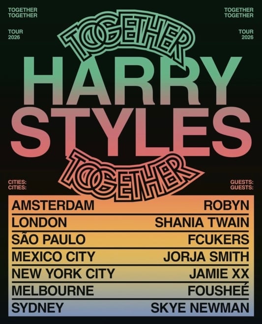 Cartel de la gira 'Together, Together' de Harry Styles