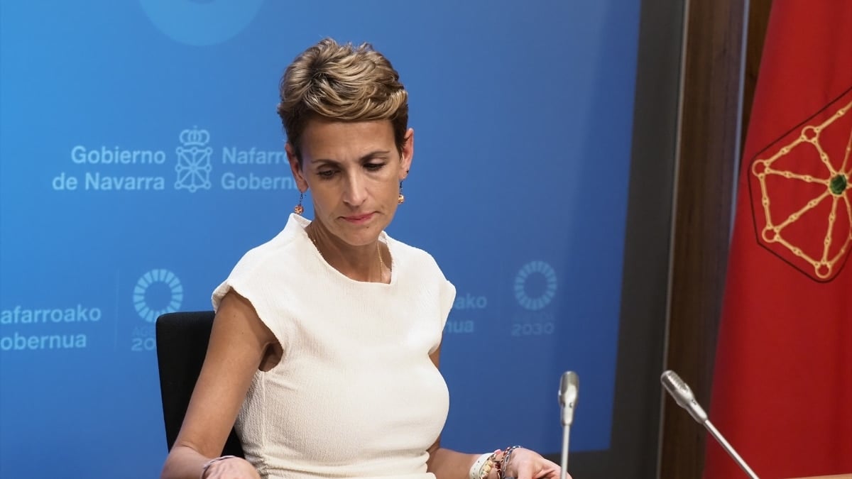 La presidenta del Gobierno de Navarra, María Chivite