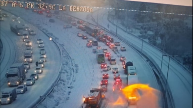 Alerta por el temporal: la A-6 abre accesos y pasa a nivel amarillo