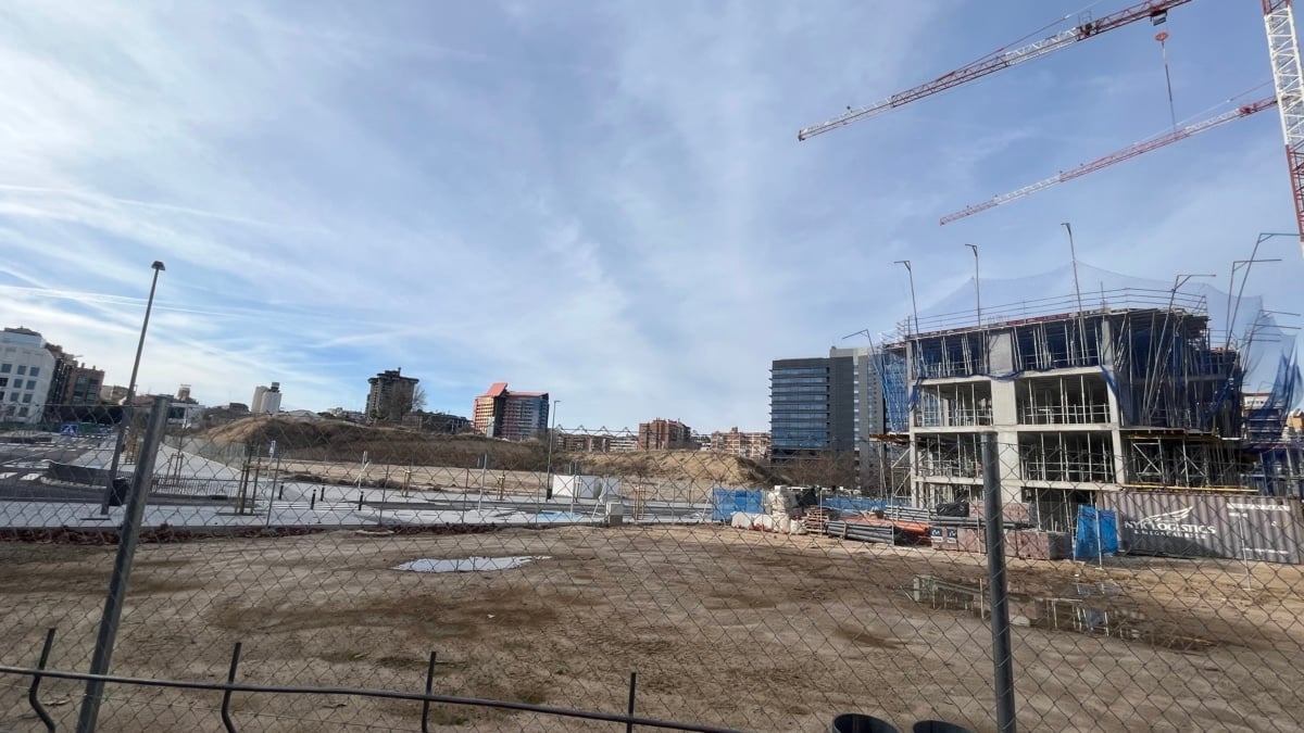 Obras entra la avenida de América y el Parque de las Avenidas de Madrid.