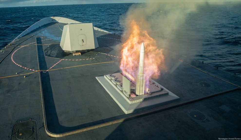 Lanzamisiles MK41 en una fragata de la Armada Real de Noruega