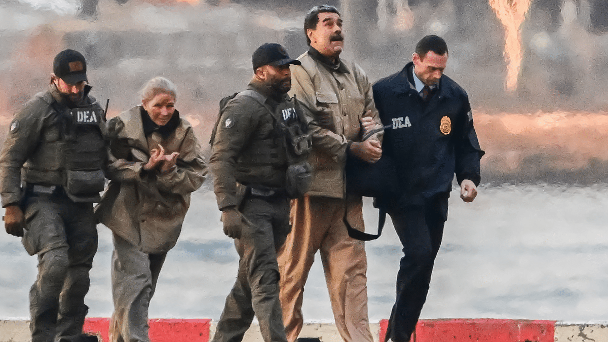 Nicolás Maduro y su esposa, Cilia Flores, a su llegada a Manhattan este lunes.