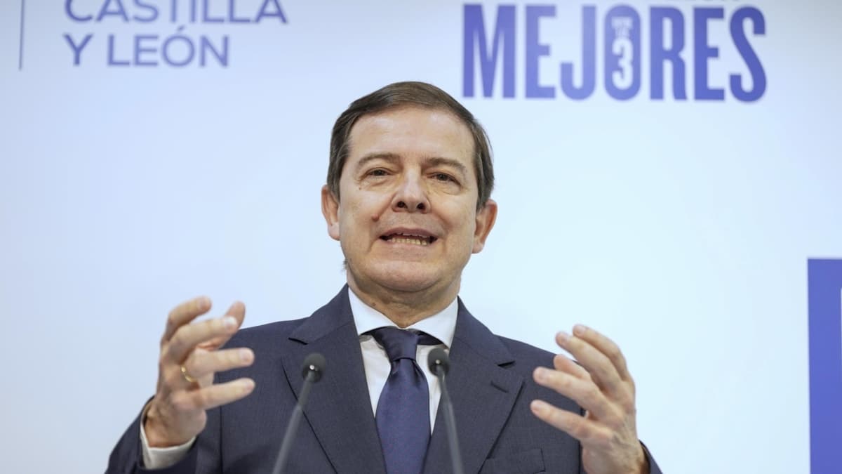 El presidente de la Junta de Castilla y León, Alfonso Fernández Mañueco.