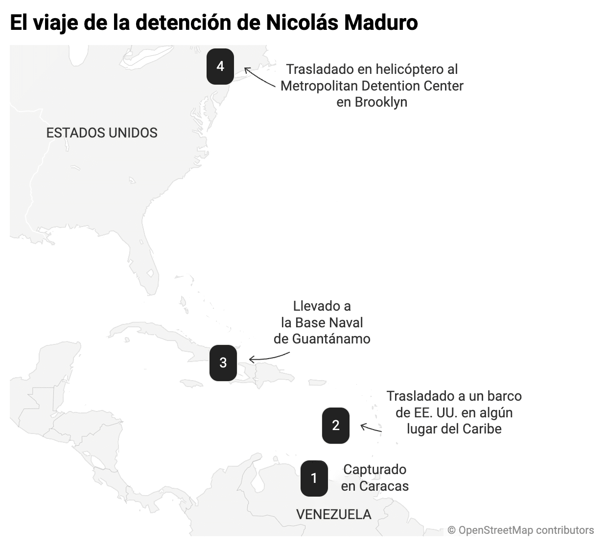 Cronología de la detención de Nicolás Maduro