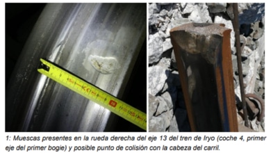 El informe de Adamuz sostiene que la vía estaba partida antes de que descarrilara el Iryo