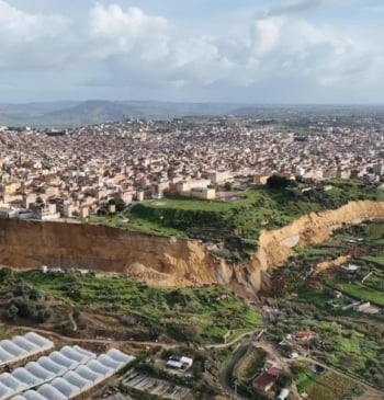 Niscemi, el pueblo siciliano al borde del precipicio por el temporal