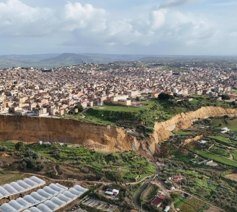 Niscemi, el pueblo siciliano al borde del precipicio por el temporal