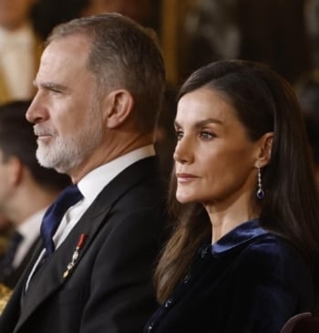 Las mejores imágenes de la recepción de los reyes al cuerpo diplomático