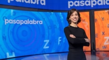 Imagen de Rosa Rodríguez en el plató de Pasapalabra