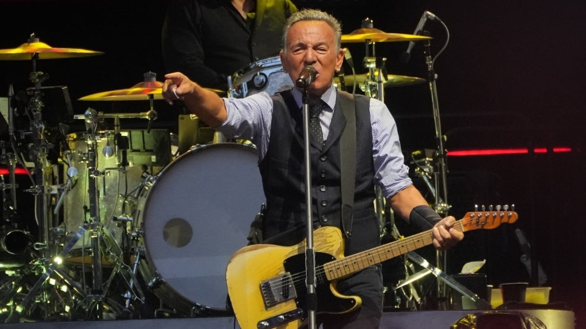 Bruce Springsteen durante su concierto en San Sebastián el pasado 21 de junio.