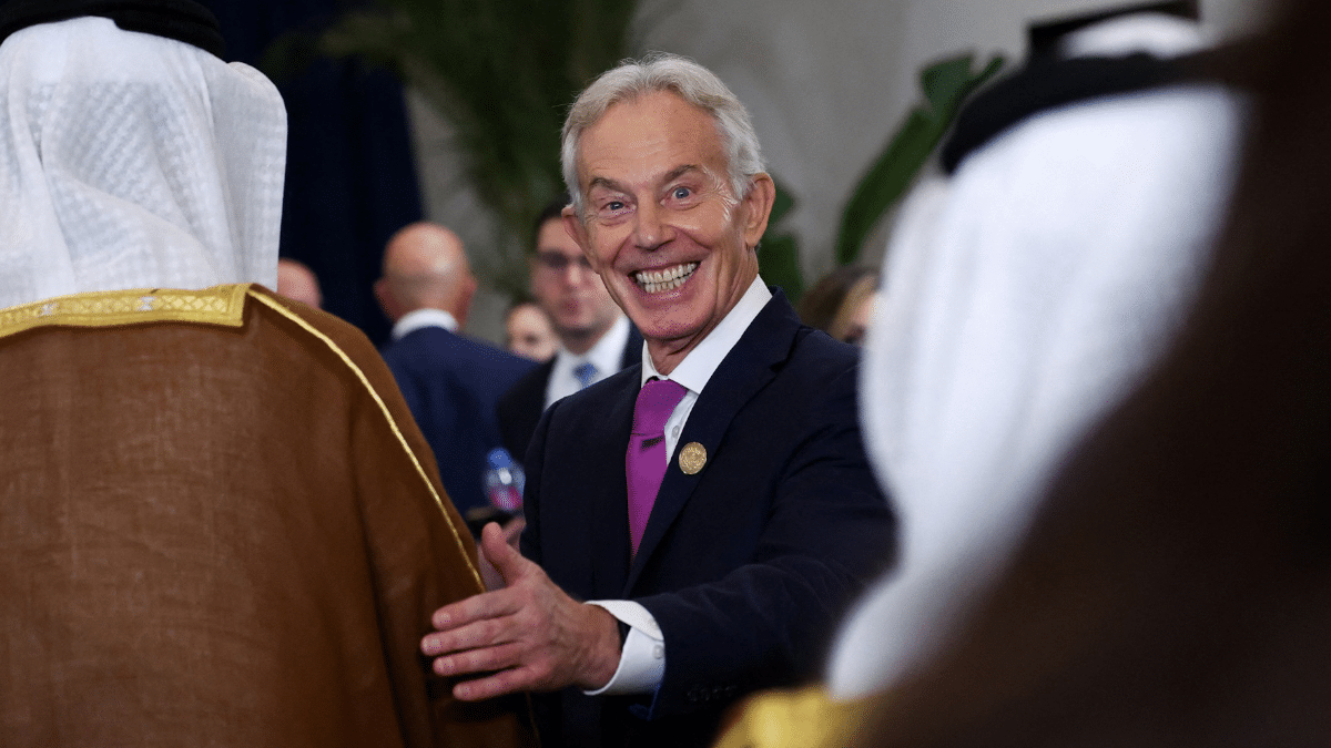 El ex primer ministro británico, Tony Blair, en la cumbre de Sharm El-Sheikh el pasado mes de octubre.