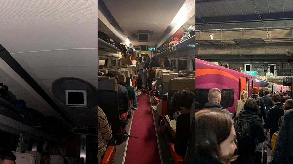 Imágenes del tren que debía circular tras el accidente registrado en Adamuz.