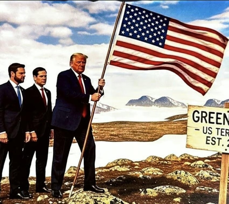 Trump publica imágenes generadas con IA sobre Groenlandia y Canadá antes de su reunión con Rutte en Davos