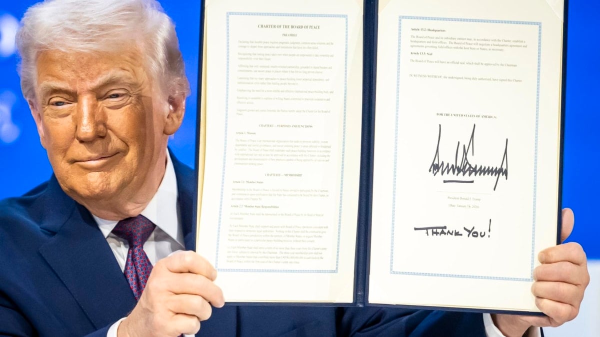 Donald Trump en la 'Junta de Paz' en Davos, Suiza Donald Trump en la 'Junta de Paz' en Davos, Suiza