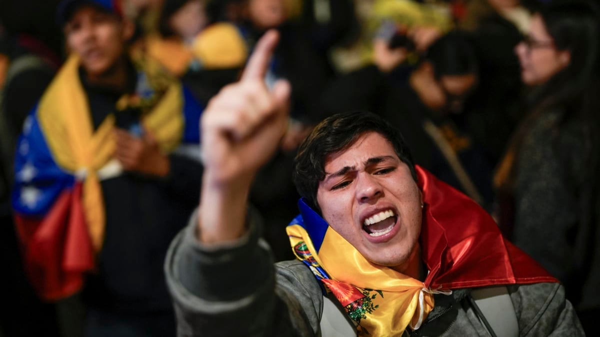 Manifestación de venezolanos en Madrid
