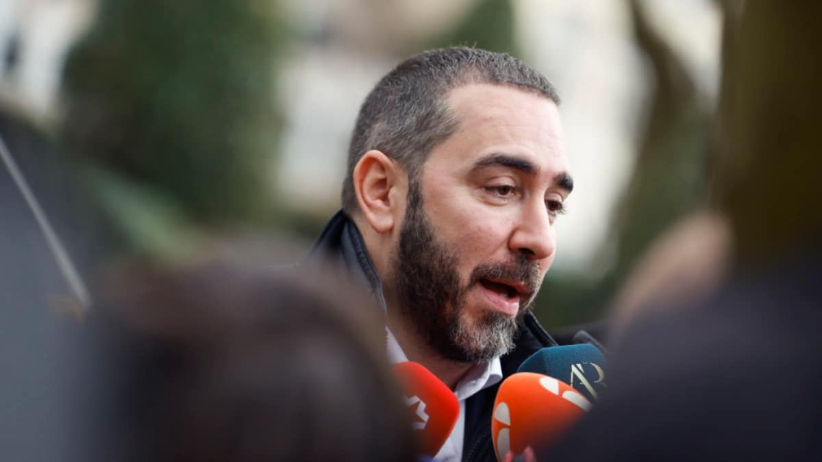 Víctor de Aldama a su salida de la Audiencia Nacional