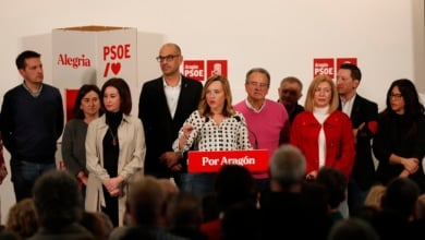Alegría pierde cinco diputados y lleva al PSOE a repetir su suelo histórico en Aragón