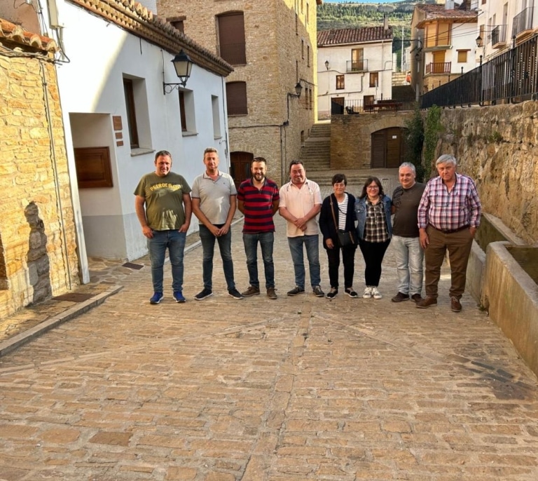 Nueve alcaldes de Teruel exigen al Gobierno el inicio inmediato de las obras del parque eólico Teruel Clúster Maestrazgo