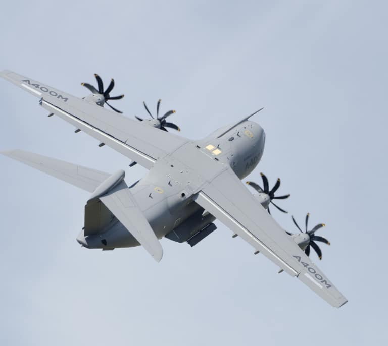 Indra 'blinda' al A400M de Airbus con un sistema antimisiles para el Ejército del Aire y del Espacio