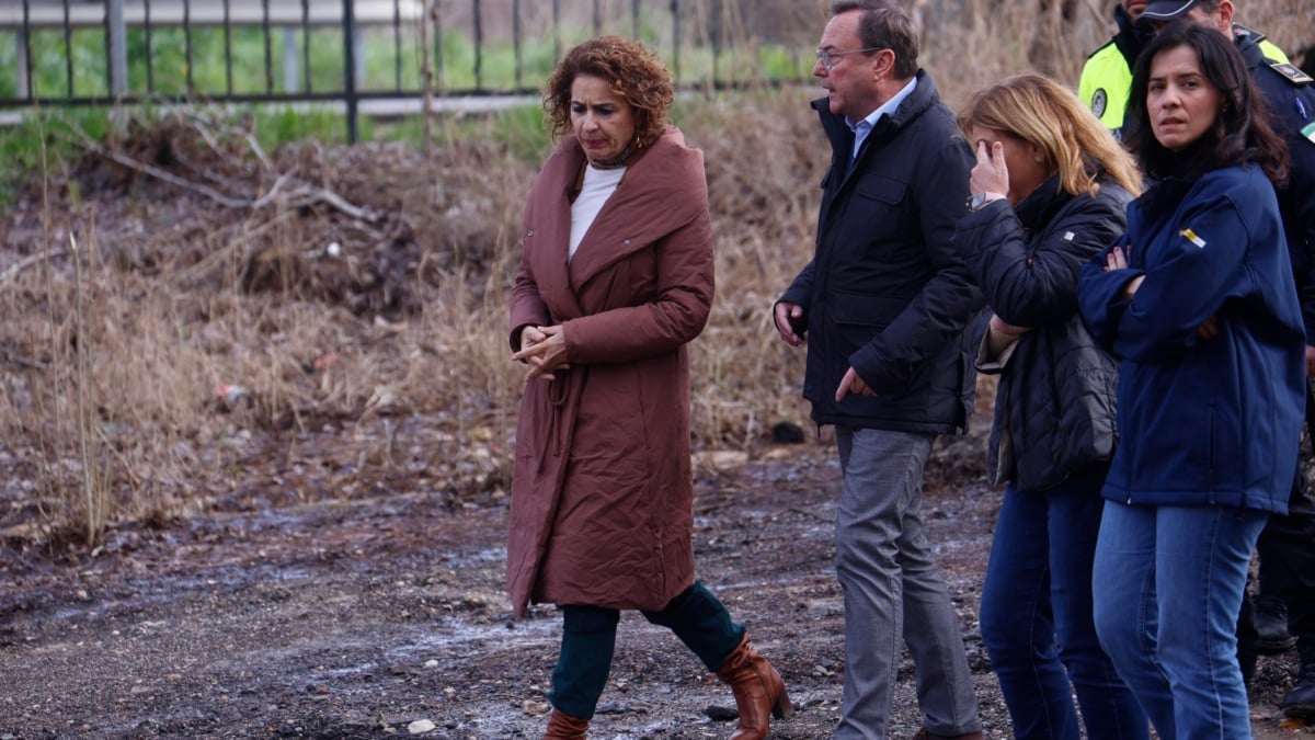 La vicepresidenta primera del Gobierno y ministra de Hacienda, María Jesús Montero, que ha visitado la localidad cordobesa de Villafranca.