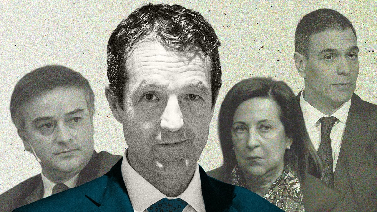 Montaje de Ivan Redondo, Angel Escribano, Margarita Robles y Pedro Sánchez