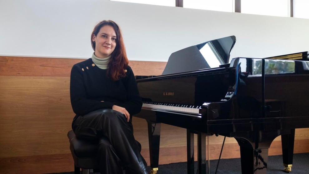 Carla F. Benedicto atiende a El Independiente en el Centro de Alto Rendimiento Musical